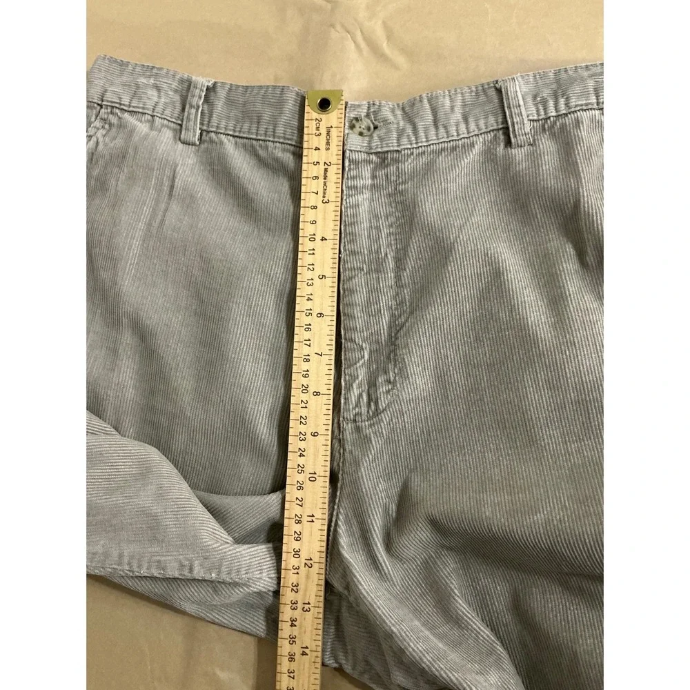 Savile‎ Row Men Corduroy Pants Beige Straight Fit Front Size 34W 30L